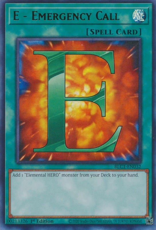 E - Emergency Call [BLC1-EN032] Ultra Rare - Yugioh Cards For Your TCG Needs!