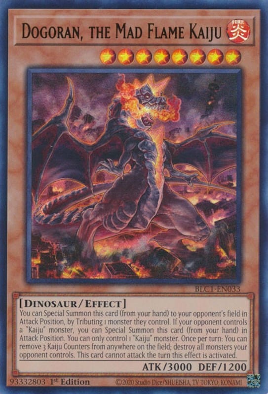 Dogoran, the Mad Flame Kaiju [BLC1-EN033] Ultra Rare - Yugioh Cards For Your TCG Needs!