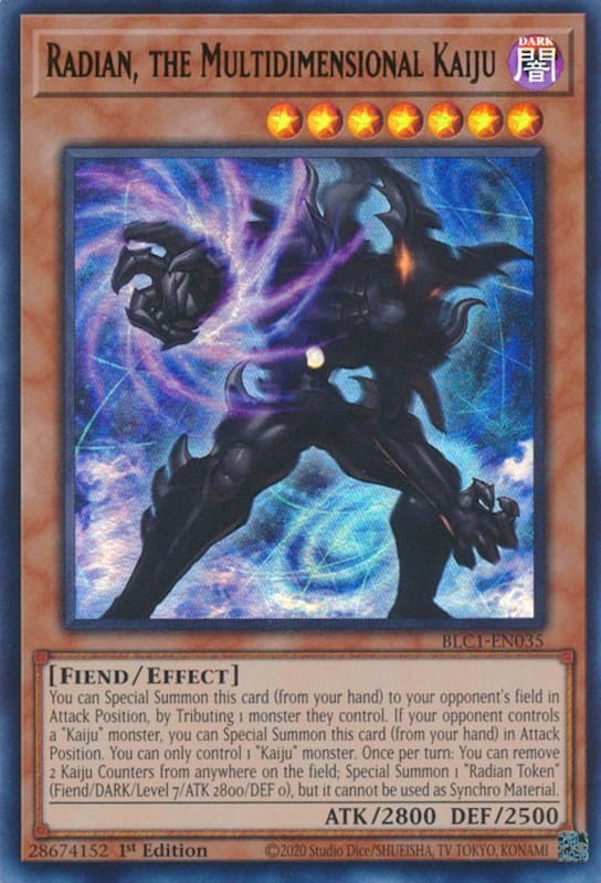 Radian, the Multidimensional Kaiju [BLC1-EN035] Ultra Rare - Yugioh Cards For Your TCG Needs!