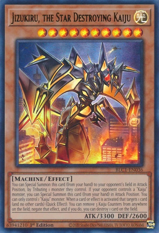 Jizukiru, the Star Destroying Kaiju [BLC1-EN036] Ultra Rare - Yugioh Cards For Your TCG Needs!