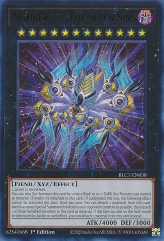 Number 77: The Seven Sins [BLC1-EN038] Ultra Rare - Yugioh Cards For Your TCG Needs!
