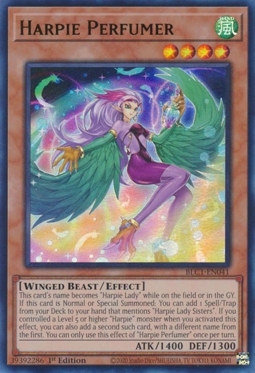 Harpie Perfumer [BLC1-EN041] Ultra Rare - Yugioh Cards For Your TCG Needs!