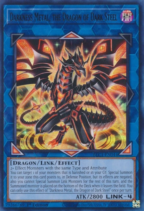 Darkness Metal, the Dragon of Dark Steel [BLC1-EN044] Ultra Rare - Yugioh Cards For Your TCG Needs!