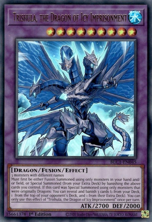 Trishula, the Dragon of Icy Imprisonment [BLC1-EN045] Ultra Rare - Yugioh Cards For Your TCG Needs!