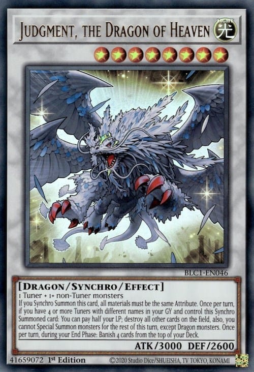 Judgment, the Dragon of Heaven [BLC1-EN046] Ultra Rare - Yugioh Cards For Your TCG Needs!