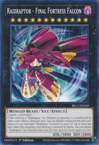 Raidraptor - Final Fortress Falcon [BLC1-EN048] Common - Yugioh Cards For Your TCG Needs!