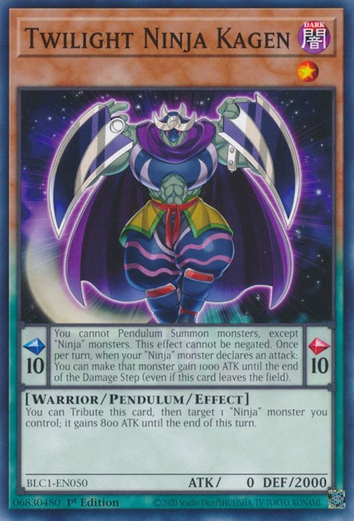 Twilight Ninja Kagen [BLC1-EN050] Common - Yugioh Cards For Your TCG Needs!