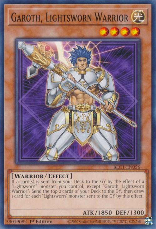Garoth, Lightsworn Warrior [BLC1-EN056] Common - Yugioh Cards For Your TCG Needs!