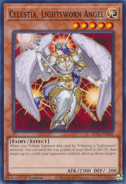 Celestia, Lightsworn Angel [BLC1-EN059] Common - Yugioh Cards For Your TCG Needs!