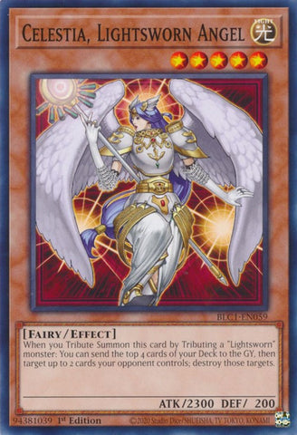 Celestia, Lightsworn Angel [BLC1-EN059] Common - Yugioh Cards For Your TCG Needs!