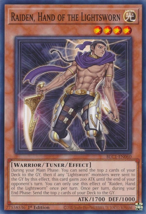 Raiden, Hand of the Lightsworn [BLC1-EN060] Common - Yugioh Cards For Your TCG Needs!