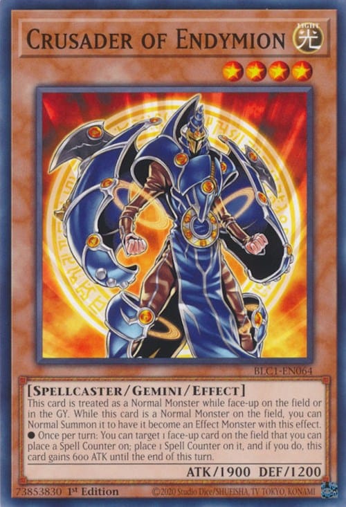 Crusader of Endymion [BLC1-EN064] Common - Yugioh Cards For Your TCG Needs!