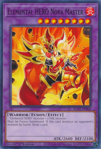 Elemental HERO Nova Master [BLC1-EN068] Common - Yugioh Cards For Your TCG Needs!