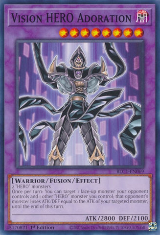 Vision HERO Adoration [BLC1-EN069] Common - Yugioh Cards For Your TCG Needs!