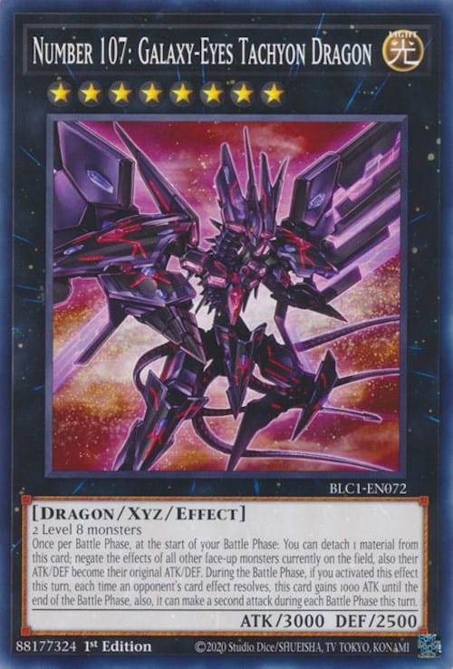Number 107: Galaxy-Eyes Tachyon Dragon [BLC1-EN072] Common - Yugioh Cards For Your TCG Needs!