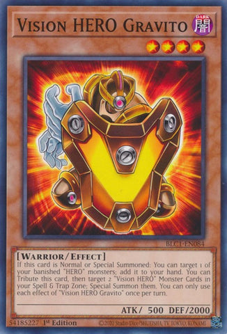 Vision HERO Gravito [BLC1-EN084] Common - Yugioh Cards For Your TCG Needs!