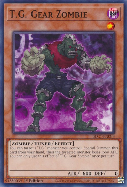 T.G. Gear Zombie [BLC1-EN088] Common - Yugioh Cards For Your TCG Needs!