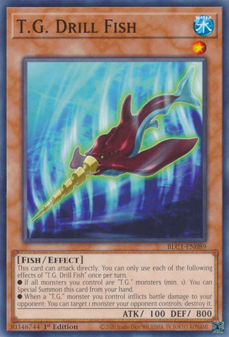 T.G. Drill Fish [BLC1-EN089] Common - Yugioh Cards For Your TCG Needs!