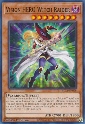 Vision HERO Witch Raider [BLC1-EN098] Common - Yugioh Cards For Your TCG Needs!