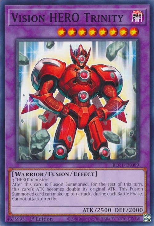 Vision HERO Trinity [BLC1-EN099] Common - Yugioh Cards For Your TCG Needs!