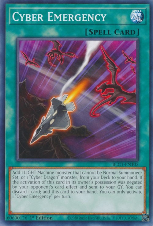 Cyber Emergency [BLC1-EN105] Common - Yugioh Cards For Your TCG Needs!