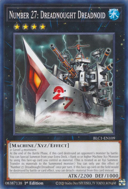 Number 27: Dreadnought Dreadnoid [BLC1-EN109] Common - Yugioh Cards For Your TCG Needs!