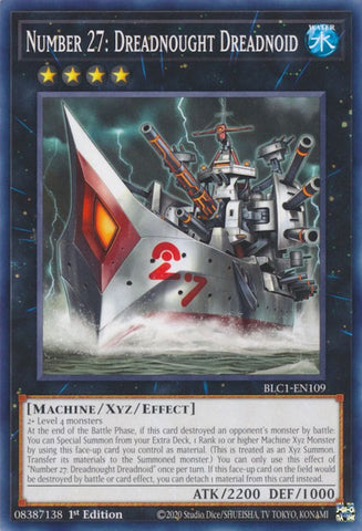 Number 27: Dreadnought Dreadnoid [BLC1-EN109] Common - Yugioh Cards For Your TCG Needs!