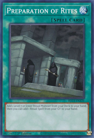 Preparation of Rites [BLC1-EN121] Common - Yugioh Cards For Your TCG Needs!