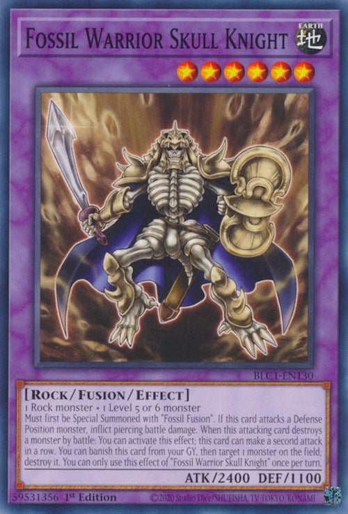 Fossil Warrior Skull Knight [BLC1-EN130] Common - Yugioh Cards For Your TCG Needs!