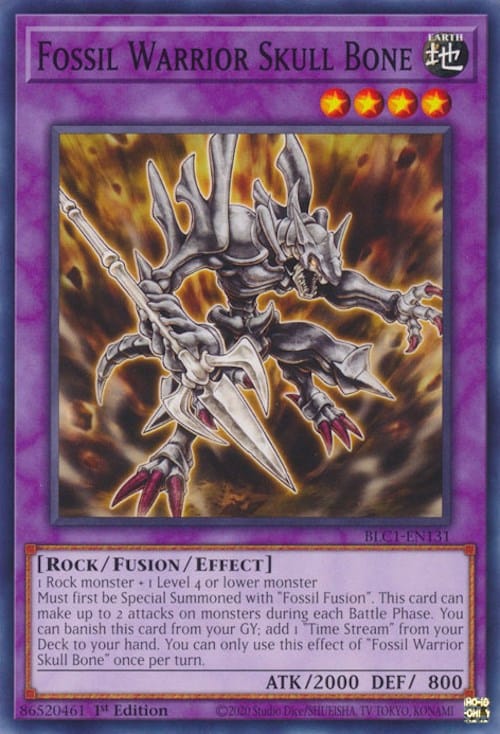 Fossil Warrior Skull Bone [BLC1-EN131] Common - Yugioh Cards For Your TCG Needs!