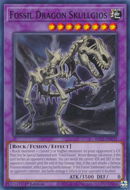 Fossil Dragon Skullgios [BLC1-EN132] Common - Yugioh Cards For Your TCG Needs!