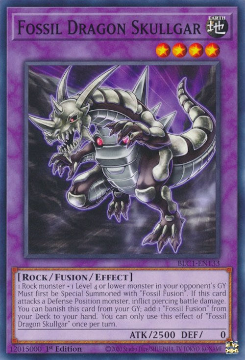 Fossil Dragon Skullgar [BLC1-EN133] Common - Yugioh Cards For Your TCG Needs!
