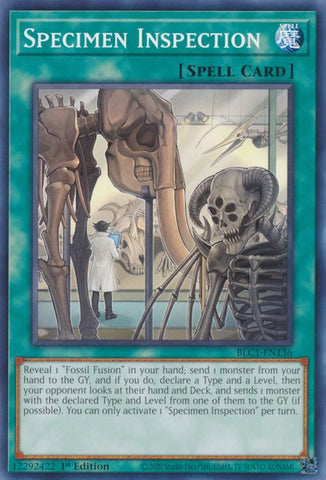 Specimen Inspection [BLC1-EN136] Common - Yugioh Cards For Your TCG Needs!
