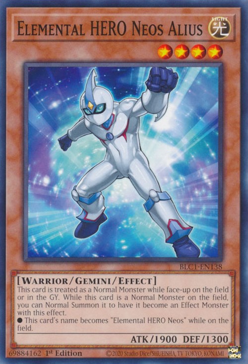 Elemental HERO Neos Alius [BLC1-EN138] Common - Yugioh Cards For Your TCG Needs!