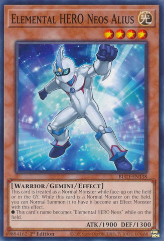 Elemental HERO Neos Alius [BLC1-EN138] Common - Yugioh Cards For Your TCG Needs!