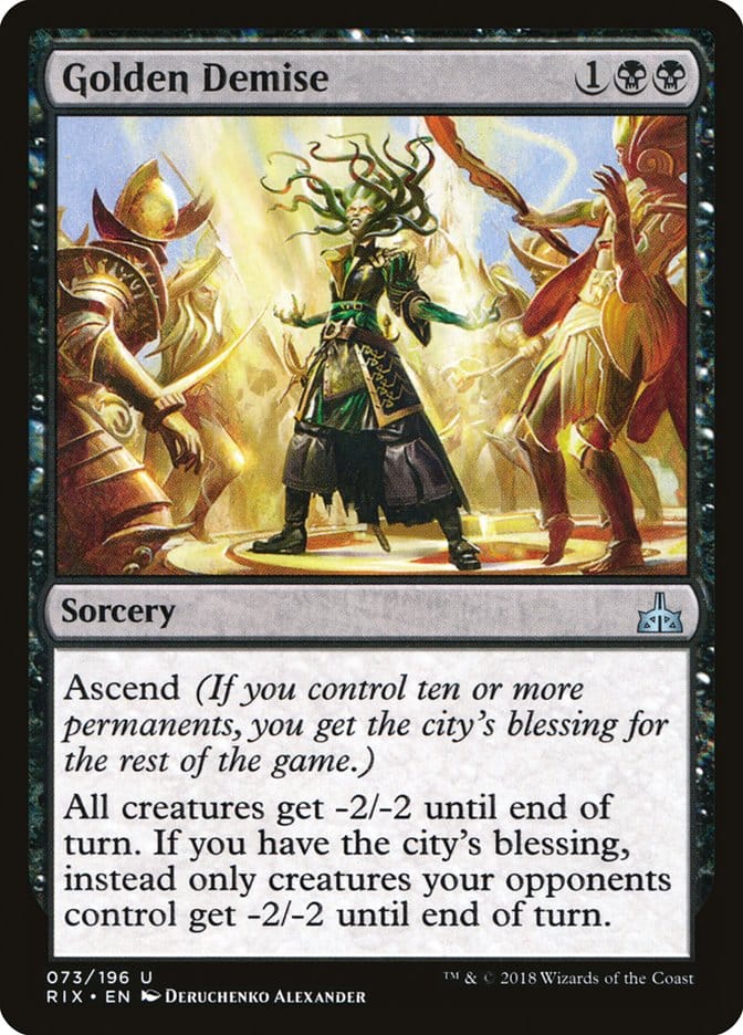 Golden Demise [Rivals of Ixalan] Magic: The Gathering