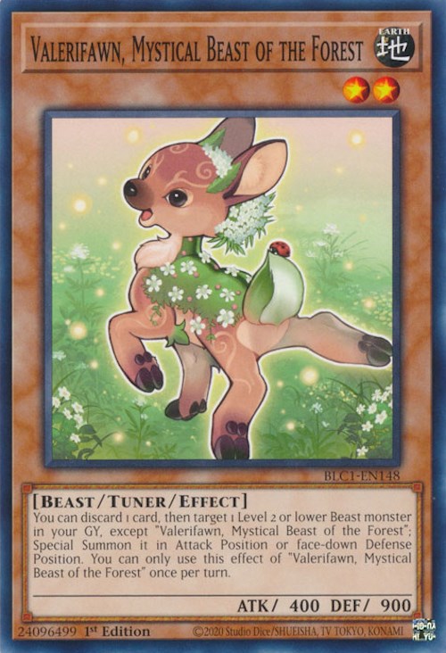 Valerifawn, Mystical Beast of the Forest [BLC1-EN148] Common - Yugioh Cards For Your TCG Needs!