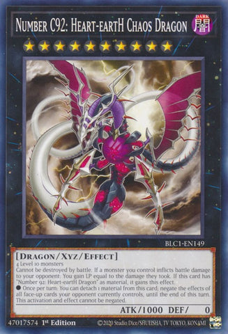 Number C92: Heart-eartH Chaos Dragon [BLC1-EN149] Common - Yugioh Cards For Your TCG Needs!