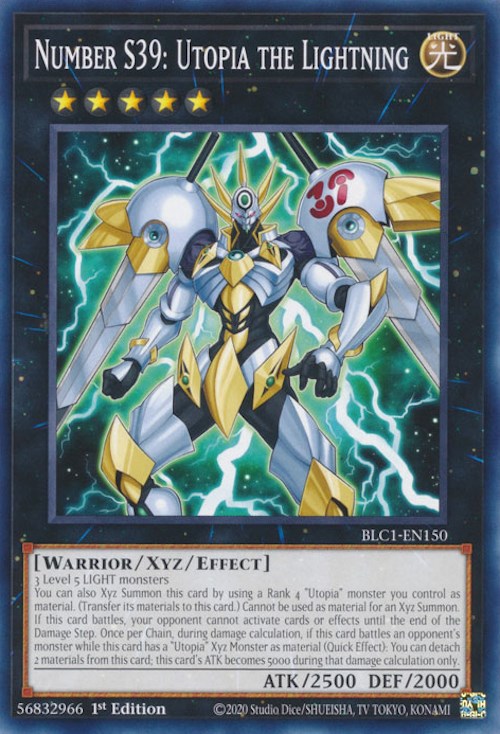 Number S39: Utopia the Lightning [BLC1-EN150] Common - Yugioh Cards For Your TCG Needs!