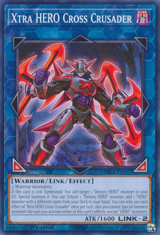 Xtra HERO Cross Crusader [BLC1-EN157] Common - Yugioh Cards For Your TCG Needs!