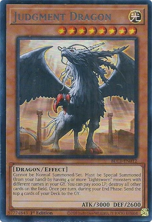 Judgment Dragon (Silver) [BLC1-EN012] Ultra Rare - Yugioh Cards For Your TCG Needs!