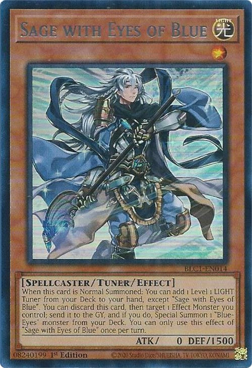 Sage with Eyes of Blue (Silver) [BLC1-EN014] Ultra Rare - Yugioh Cards For Your TCG Needs!