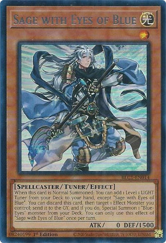 Sage with Eyes of Blue (Silver) [BLC1-EN014] Ultra Rare - Yugioh Cards For Your TCG Needs!