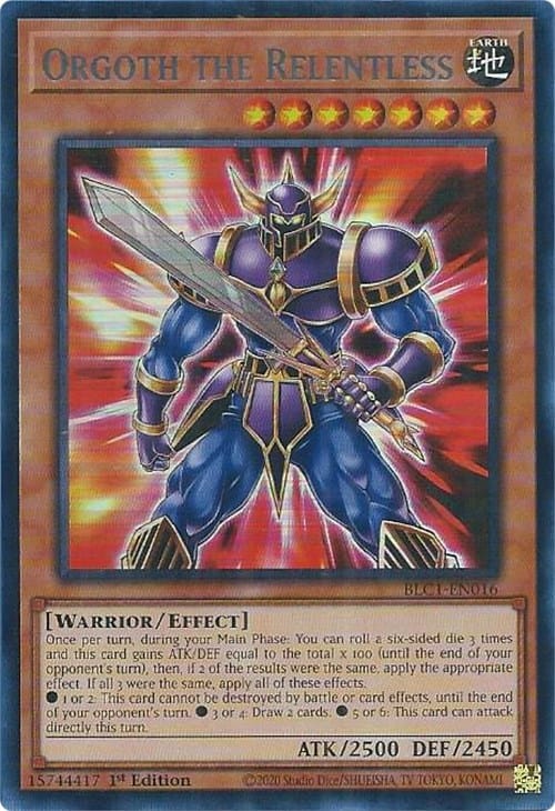 Orgoth the Relentless (Silver) [BLC1-EN016] Ultra Rare - Yugioh Cards For Your TCG Needs!