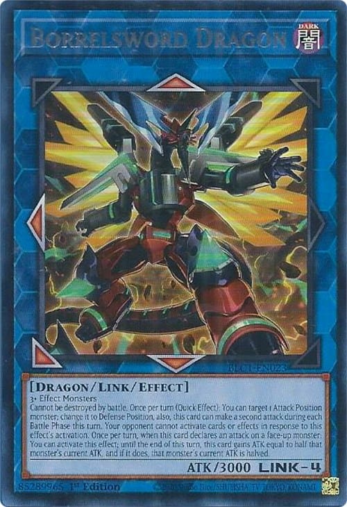 Borrelsword Dragon (Alternate Art) (Silver) [BLC1-EN023] Ultra Rare - Yugioh Cards For Your TCG Needs!