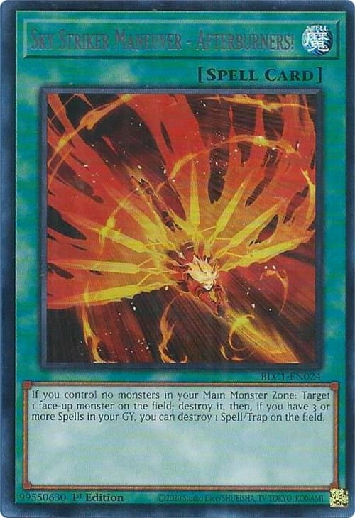Sky Striker Maneuver - Afterburners! (Silver) [BLC1-EN024] Ultra Rare - Yugioh Cards For Your TCG Needs!