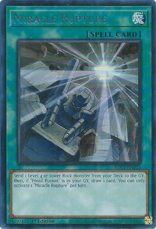 Miracle Rupture (Silver) [BLC1-EN025] Ultra Rare - Yugioh Cards For Your TCG Needs!