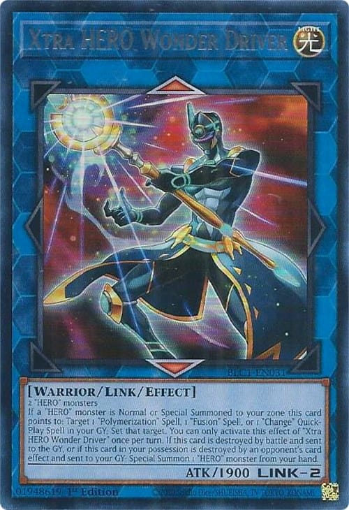 Xtra HERO Wonder Driver (Silver) [BLC1-EN031] Ultra Rare - Yugioh Cards For Your TCG Needs!