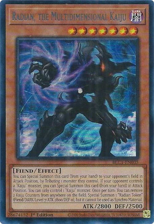Radian, the Multidimensional Kaiju (Silver) [BLC1-EN035] Ultra Rare - Yugioh Cards For Your TCG Needs!