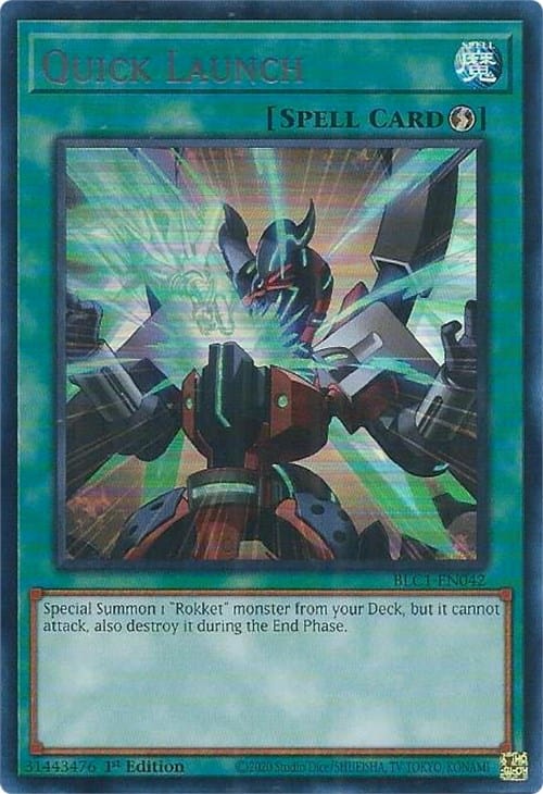 Quick Launch (Silver) [BLC1-EN042] Ultra Rare - Yugioh Cards For Your TCG Needs!